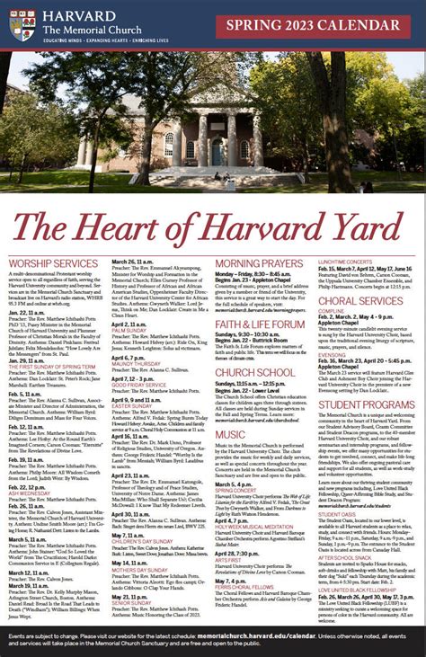 harvard university calendar 2023-24